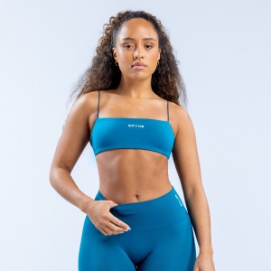 DFYNE Defy Strappy Sports BH Dame Blå | RA4016759