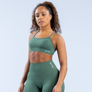 DFYNE Dynamic Backless Sports BH Dame Grøn | RC6837051