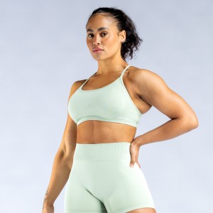 DFYNE Dynamic Backless Sports BH Dame Grøn | CV7234609
