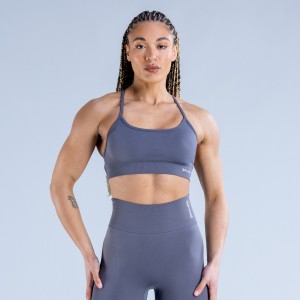 DFYNE Dynamic Backless Sports BH Dame Mørkegrå | YG6072349