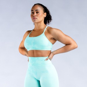 DFYNE Dynamic Mist Backless Sports BH Dame Mintgrønne Hvide | FT9582160