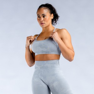 DFYNE Dynamic Mist Backless Sports BH Dame Lysegrå Hvide | FR0563819