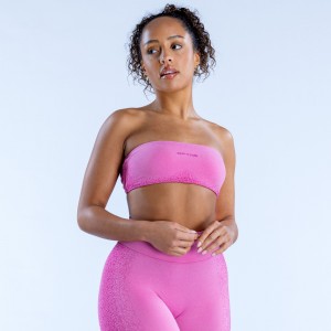 DFYNE Ignite Bandeau Sports BH Dame Lyserød | BQ2870946