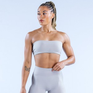 DFYNE Ignite Bandeau Sports BH Dame Lysegrå | KJ4682059