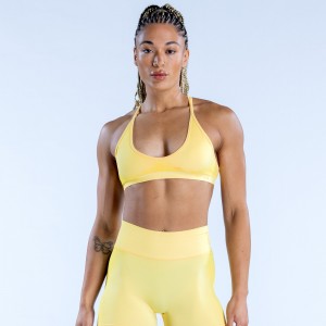 DFYNE Ignite Cross Back Sports BH Dame Citron | SV4283907