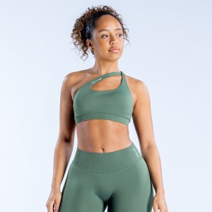 DFYNE Impact Asymmetric Sports BH Dame Grøn | TI7829106