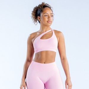 DFYNE Impact Asymmetric Sports BH Dame Lyselyserød Lyserød | VW3279481