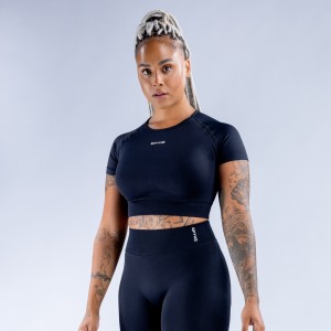DFYNE Impact Crop Top Dame Sort | GU5746893