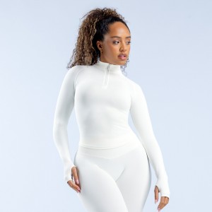 DFYNE Impact Half Zippy Jakker Dame Hvide | FU7852139