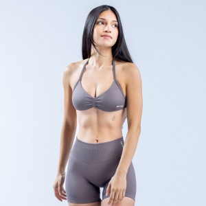 DFYNE Impact Strappy Sports BH Dame Lilla | ZA5743291