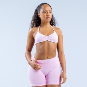 DFYNE Impact Strappy Sports BH Dame Lyselyserød Lyserød | PY2906758