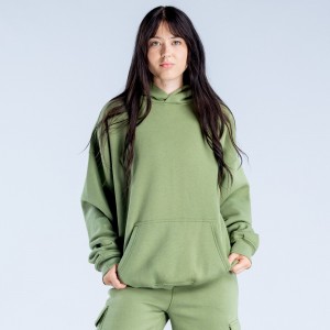 DFYNE Lanyi Edit Oversized Hættetrøje Dame Dyb Grøn | CP4368719
