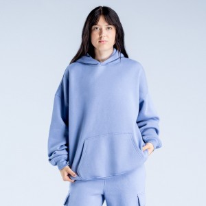 DFYNE Lanyi Edit Oversized Hættetrøje Dame Blå | FB0365241