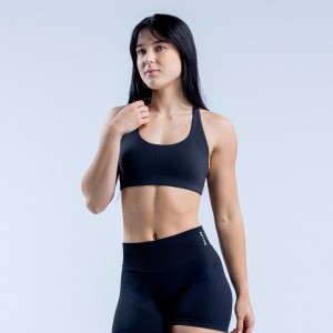 DFYNE Origin Racer Back Sports BH Dame Sort | PK9576248