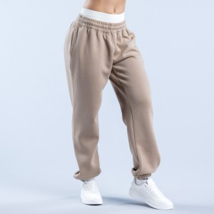 DFYNE Revive Heavy Weight Joggingbukser Dame Beige | LG1678043