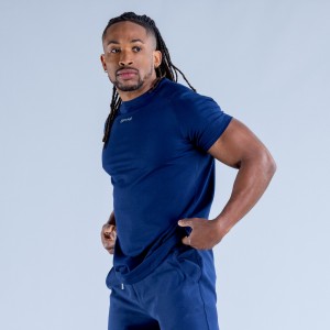 DFYNE Stealth T-Shirt Herre Blå | YF8702941