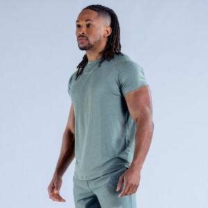 DFYNE Stealth Training T-Shirt Herre Olivengrøn | QH7290364