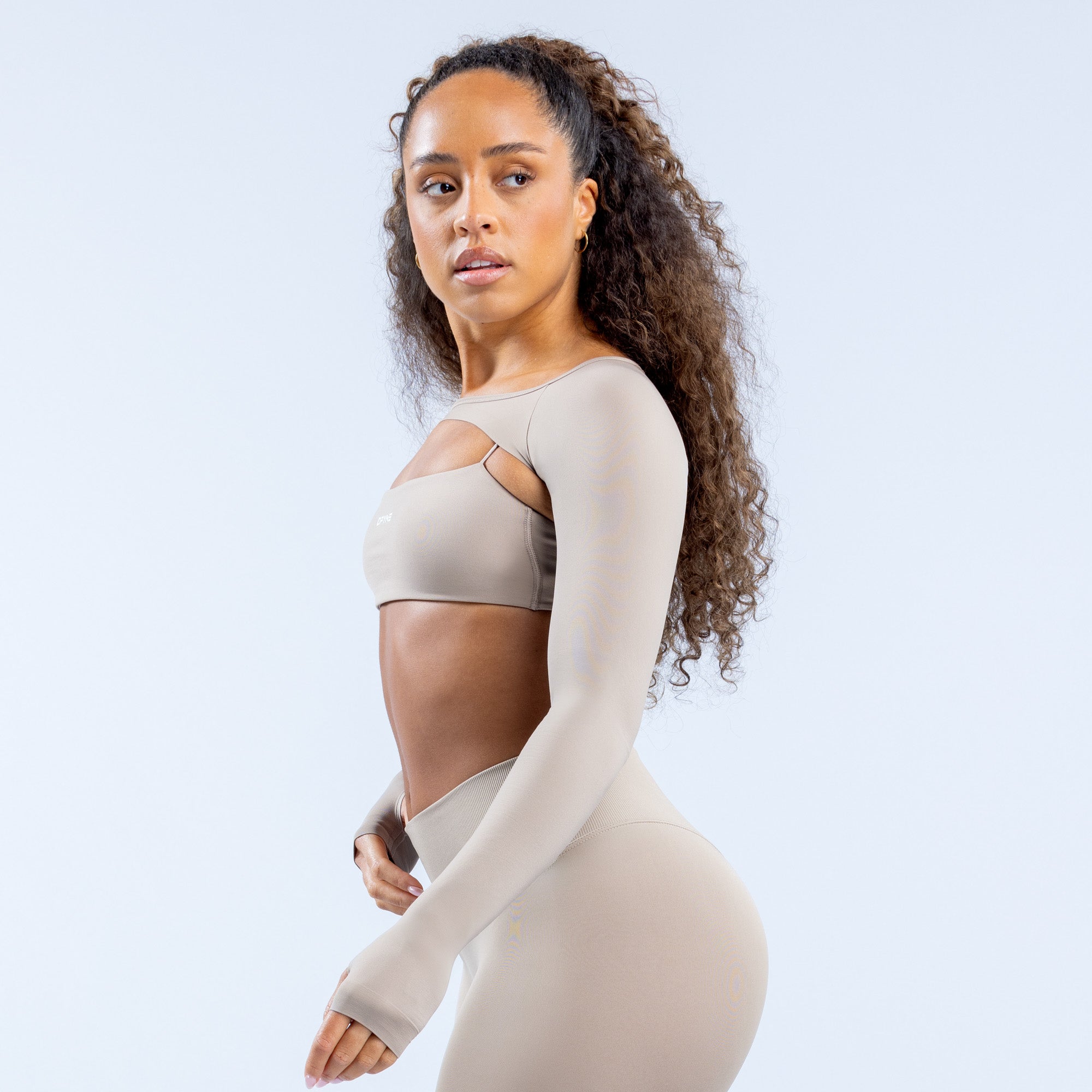 DFYNE Defy Long Sleeve Shrug Dame Grå | LR0312795
