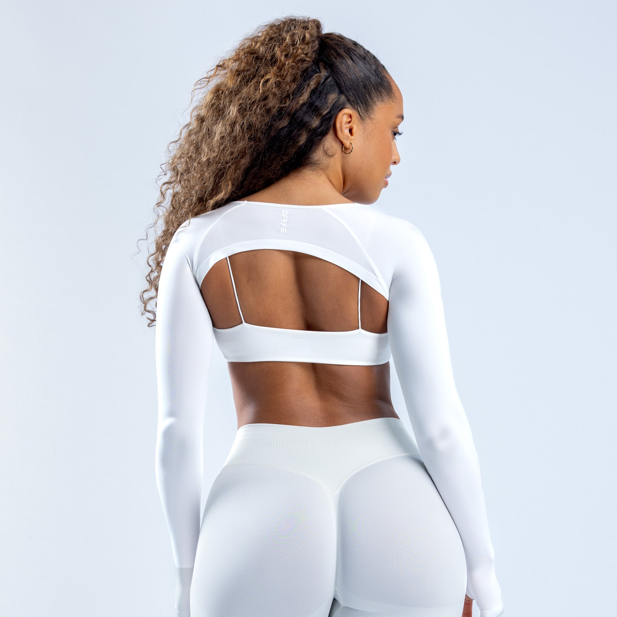 DFYNE Defy Long Sleeve Shrug Dame Hvide | XO2893617