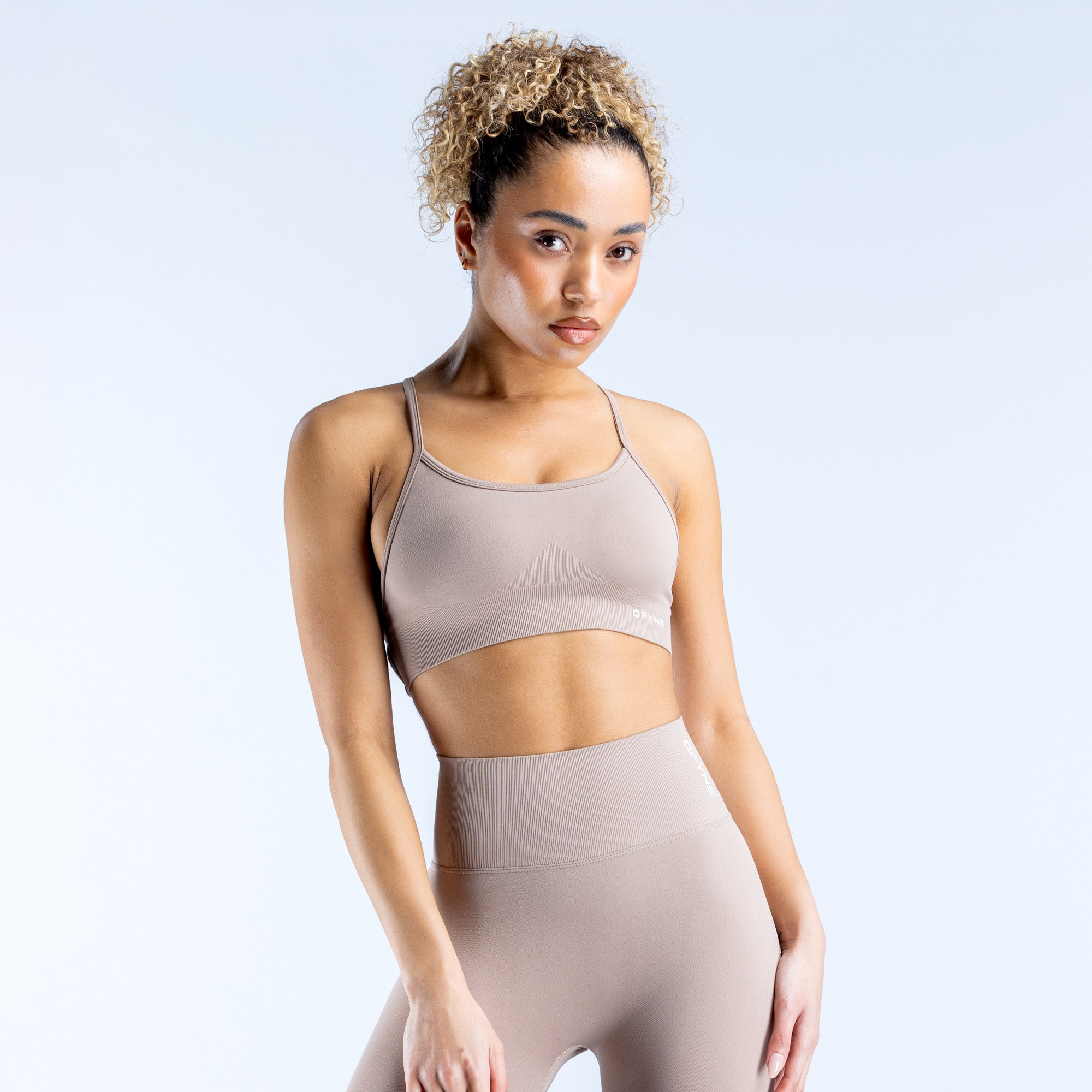 DFYNE Dynamic Backless Sports BH Dame Beige | YT1587096