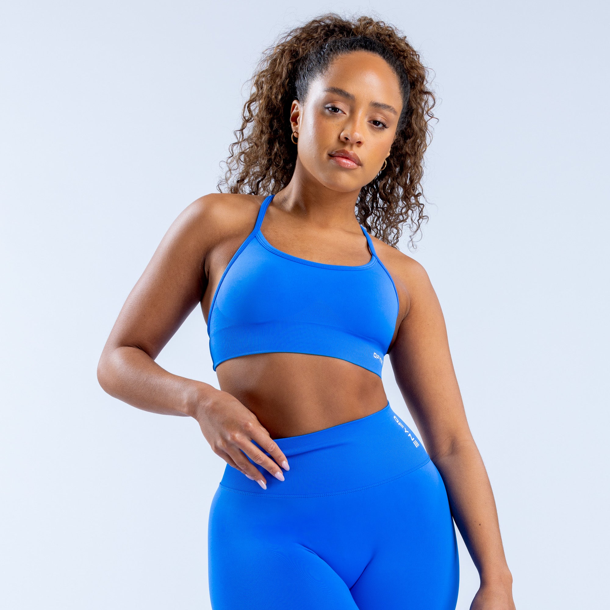 DFYNE Dynamic Backless Sports BH Dame Blå | IW7453209