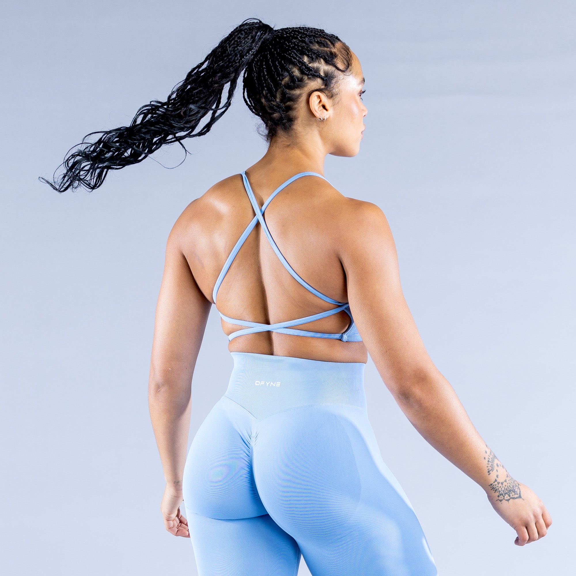 DFYNE Dynamic Backless Sports BH Dame Blå | NP4093581
