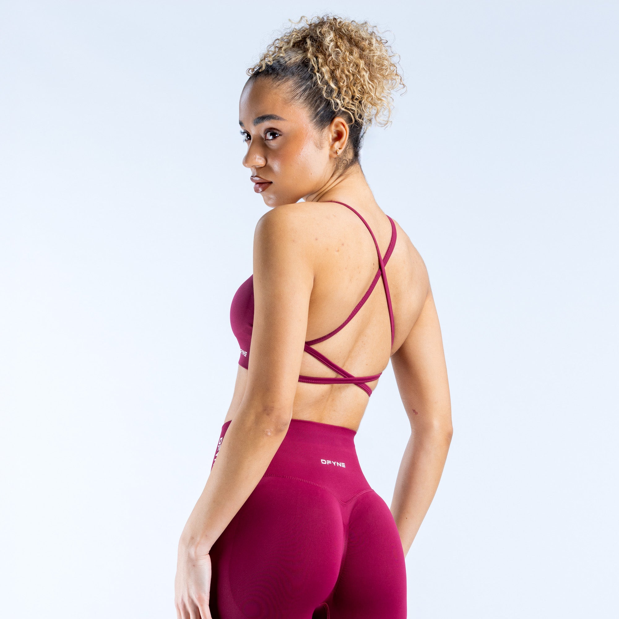 DFYNE Dynamic Backless Sports BH Dame Fuchsia | YL5816709
