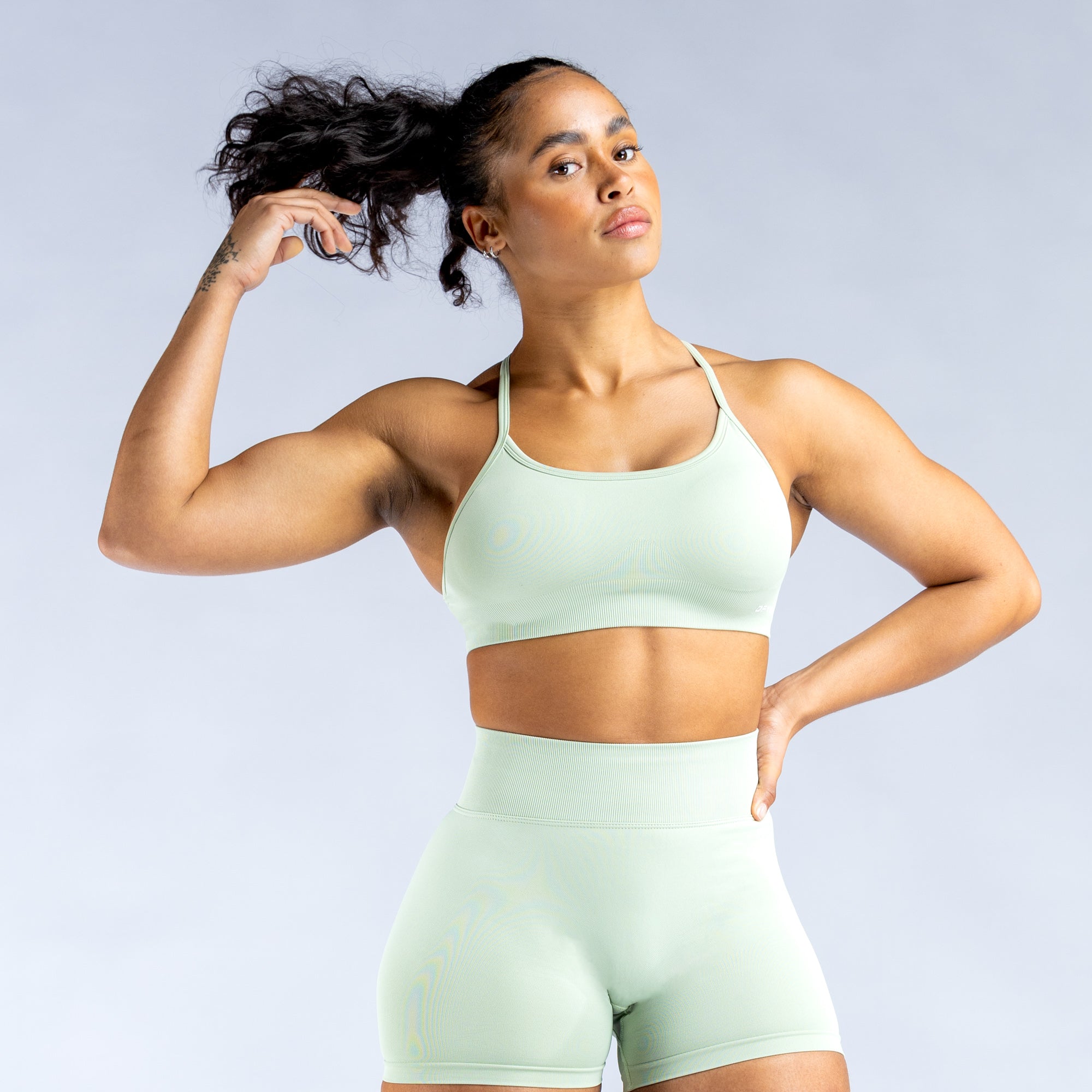 DFYNE Dynamic Backless Sports BH Dame Grøn | CV7234609