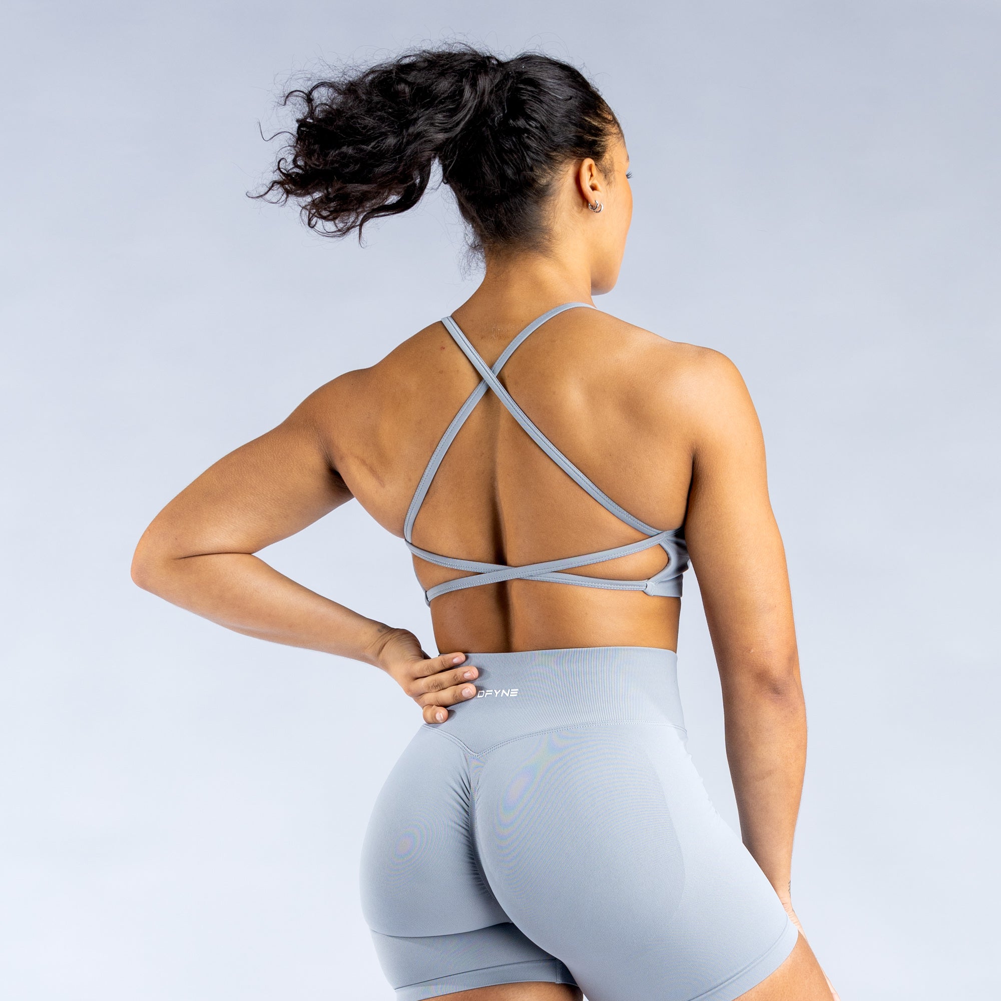 DFYNE Dynamic Backless Sports BH Dame Lysegrå | ZG0321498
