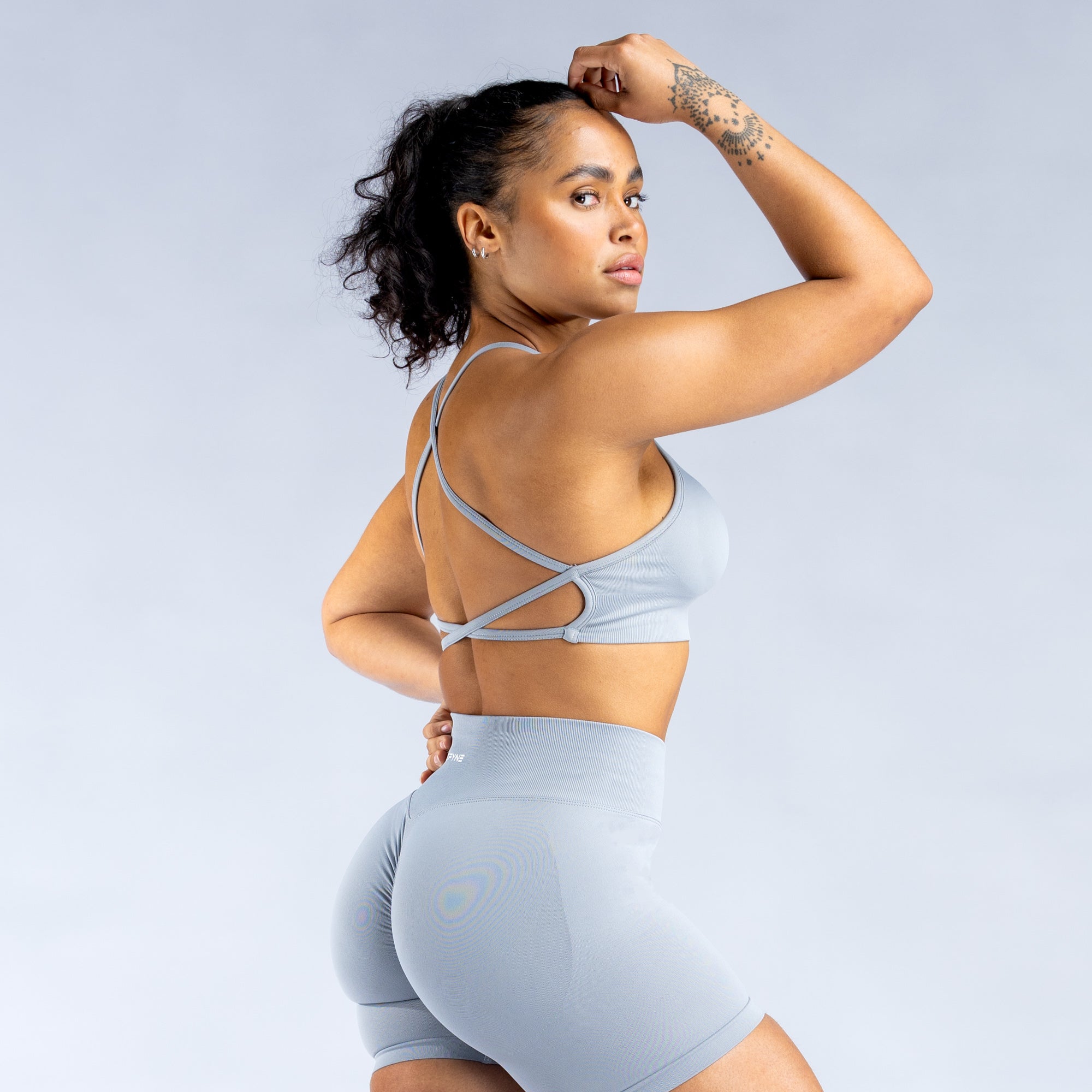 DFYNE Dynamic Backless Sports BH Dame Lysegrå | ZG0321498