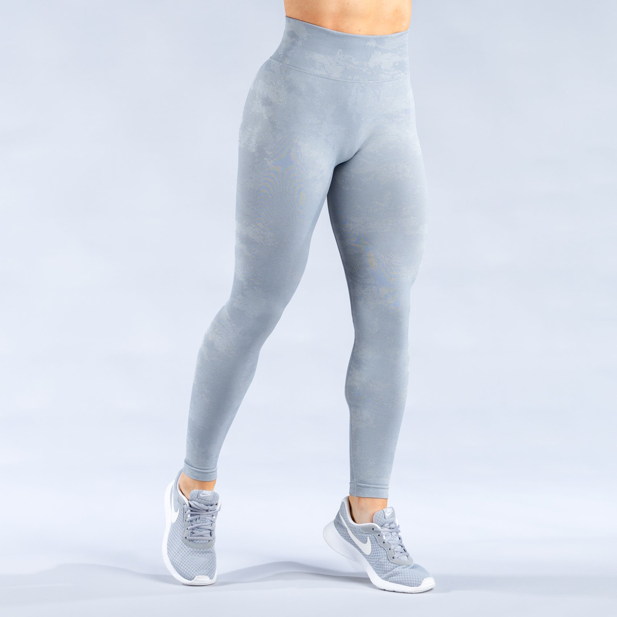 DFYNE Dynamic Mist Tights Dame Lysegrå Hvide | ZR3789412