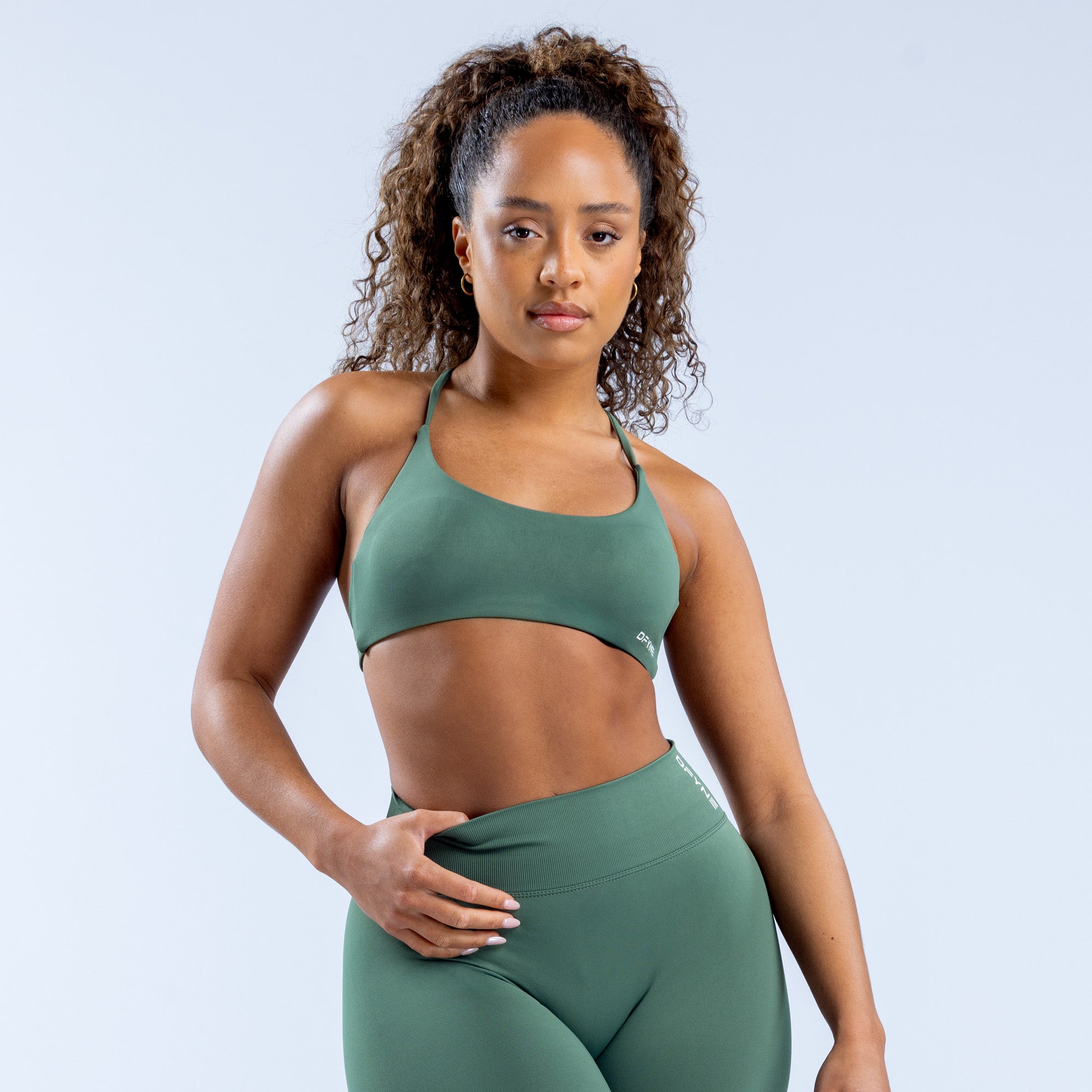 DFYNE Dynamic Twist Back Sports BH Dame Grøn | XN2071698