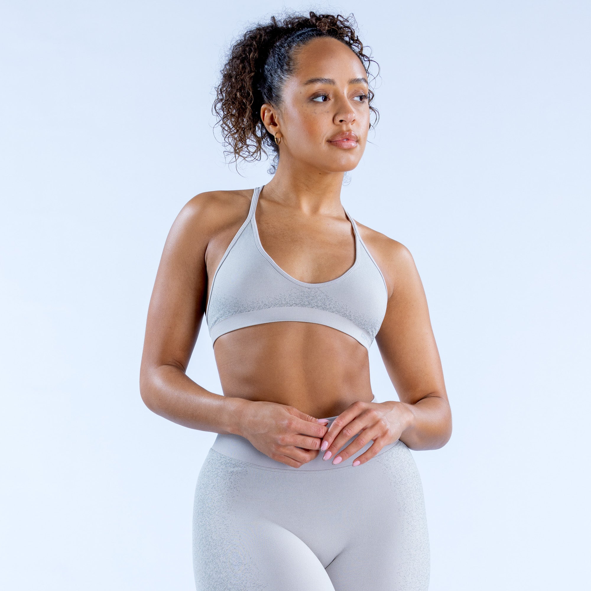 DFYNE Ignite Cross Back Sports BH Dame Lysegrå | GV7913650