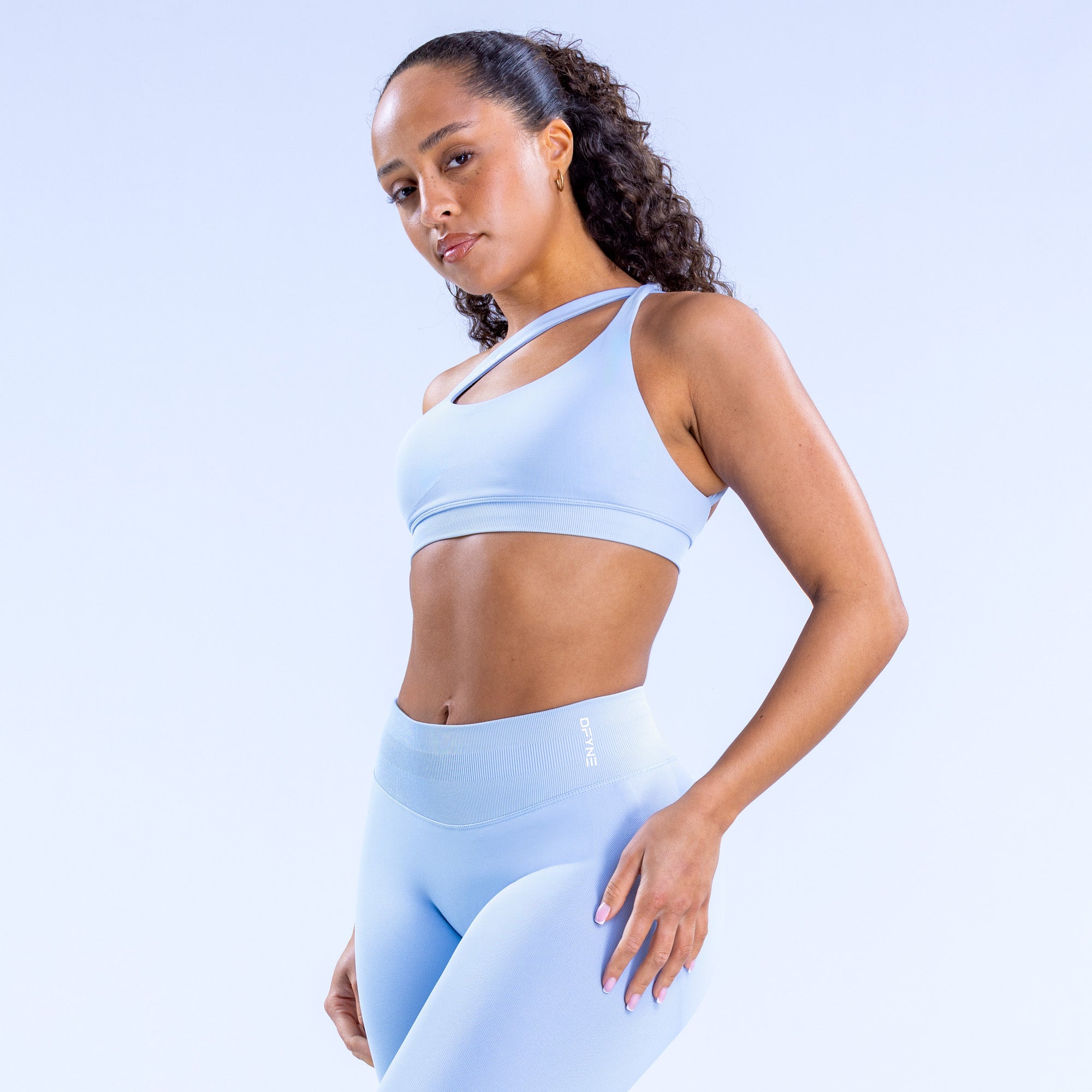 DFYNE Impact Asymmetric Sports BH Dame Blå | KB3061749