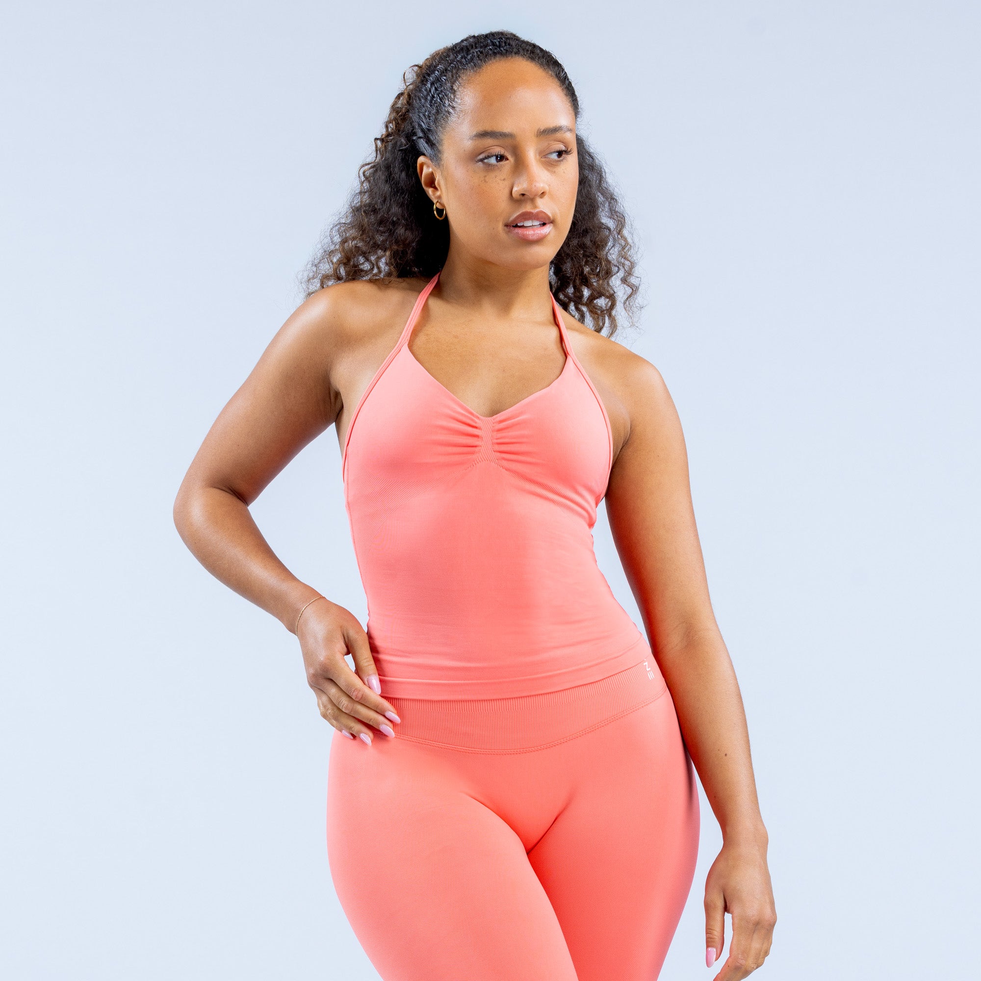 DFYNE Impact Longline Strappy Top Dame Koral | ZB7859264