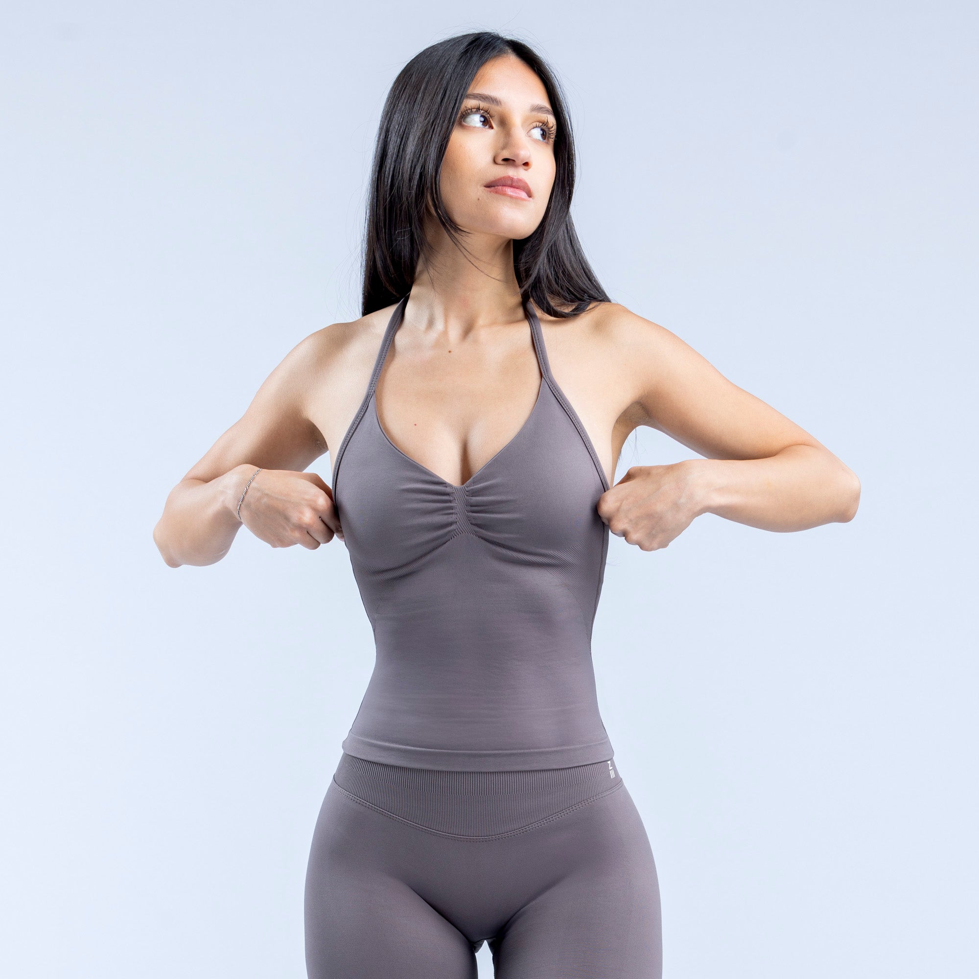 DFYNE Impact Longline Strappy Top Dame Lilla | VH7589164