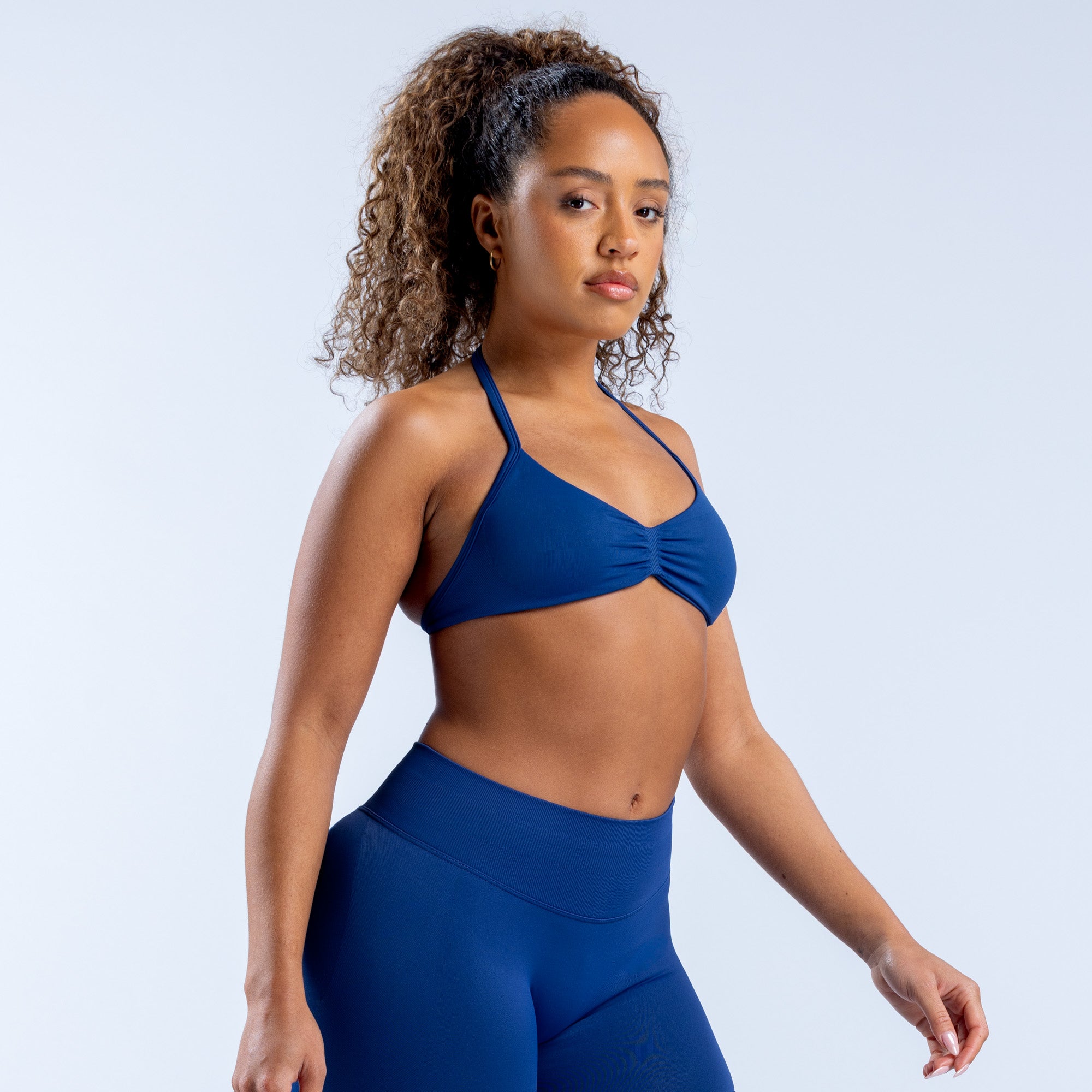 DFYNE Impact Strappy Sports BH Dame Blå | BN8367104