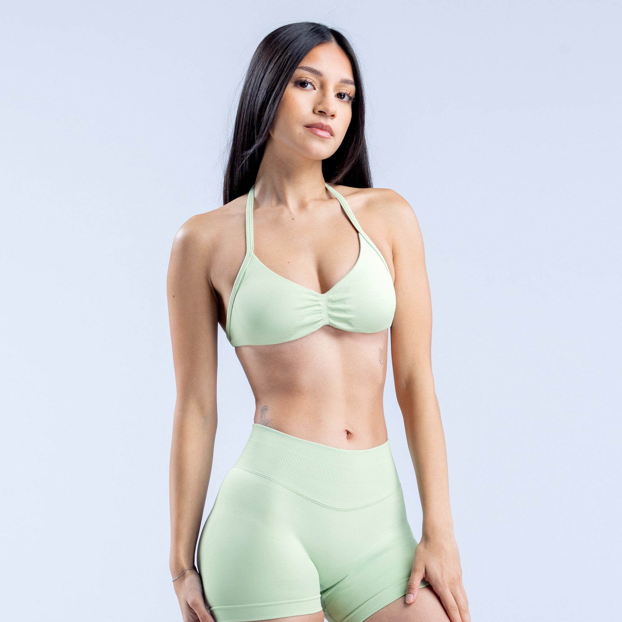 DFYNE Impact Strappy Sports BH Dame Grøn | QW7193458
