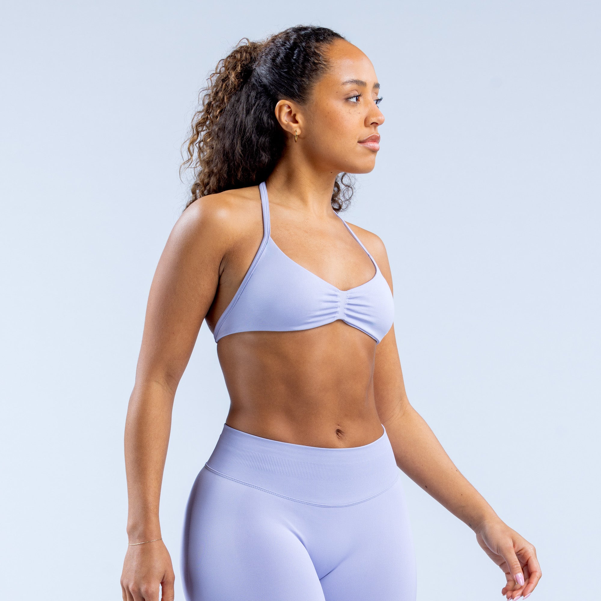 DFYNE Impact Strappy Sports BH Dame Lilla | LU5316407