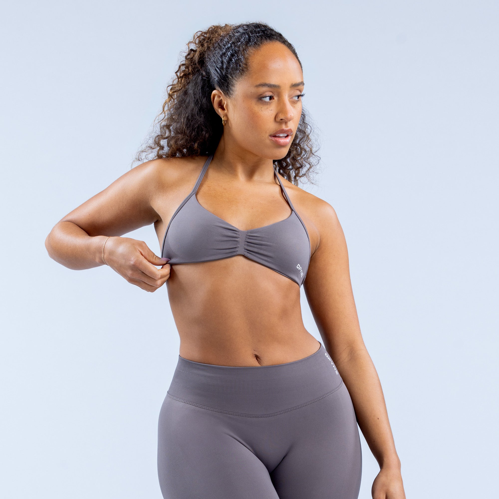 DFYNE Impact Strappy Sports BH Dame Lilla | ZA5743291