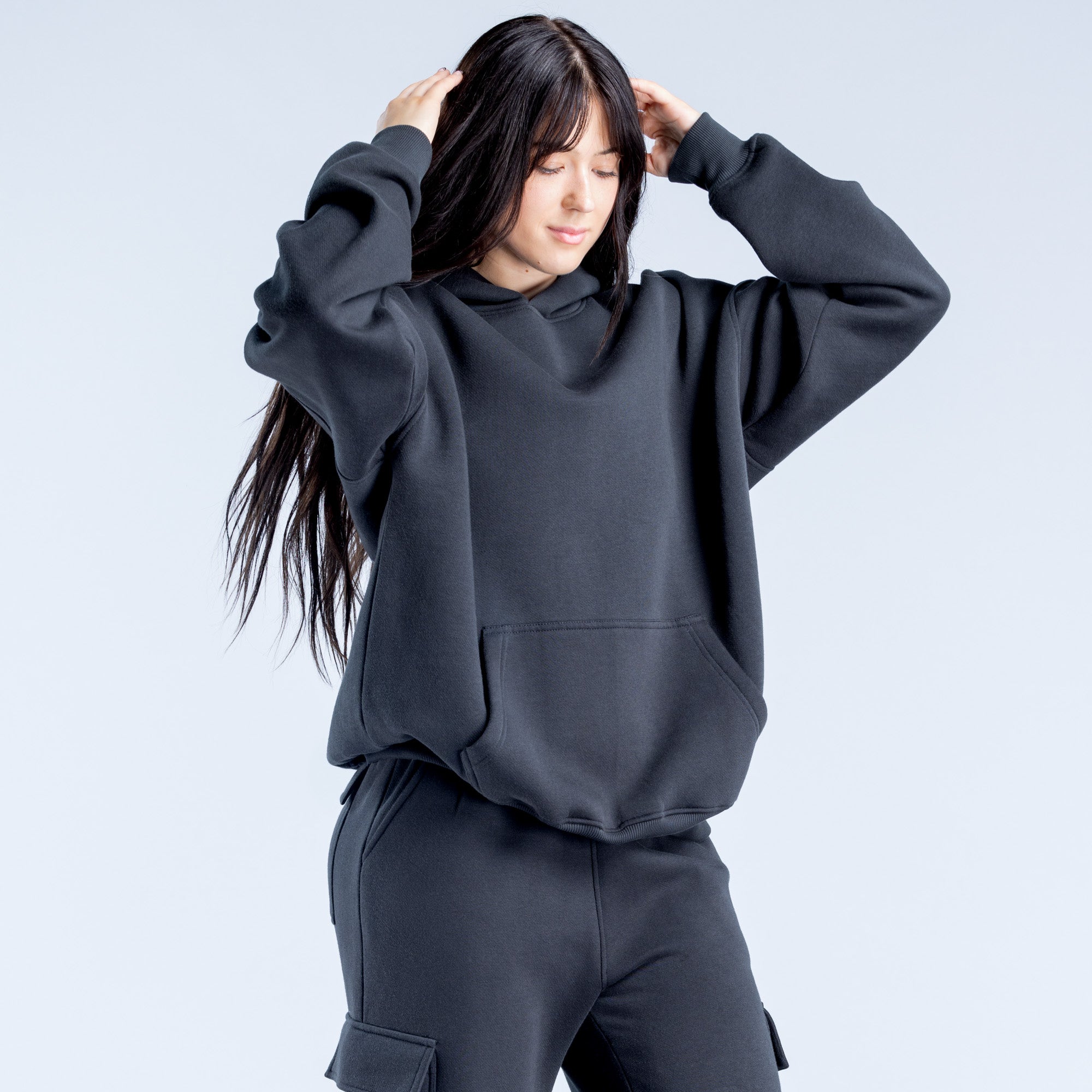DFYNE Lanyi Edit Oversized Hættetrøje Dame Sort | SP4710985