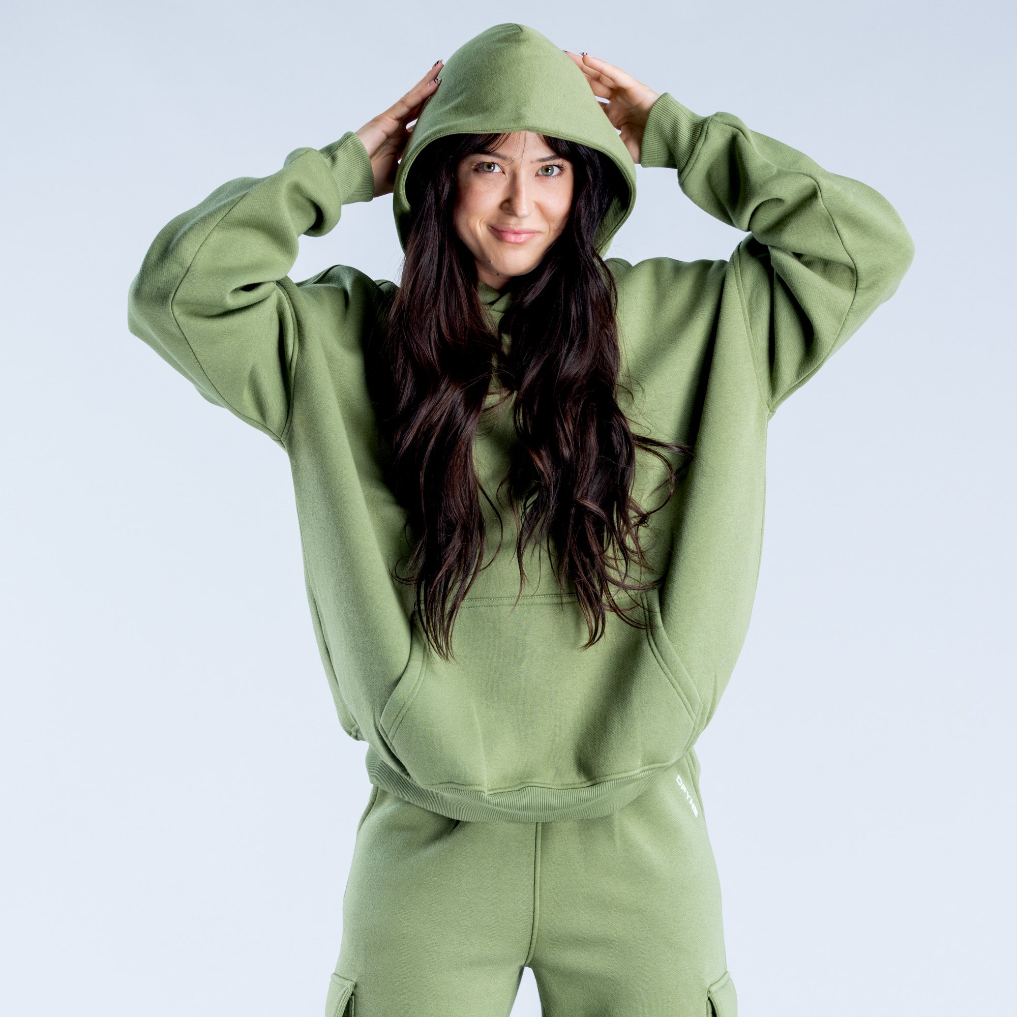 DFYNE Lanyi Edit Oversized Hættetrøje Dame Dyb Grøn | CP4368719
