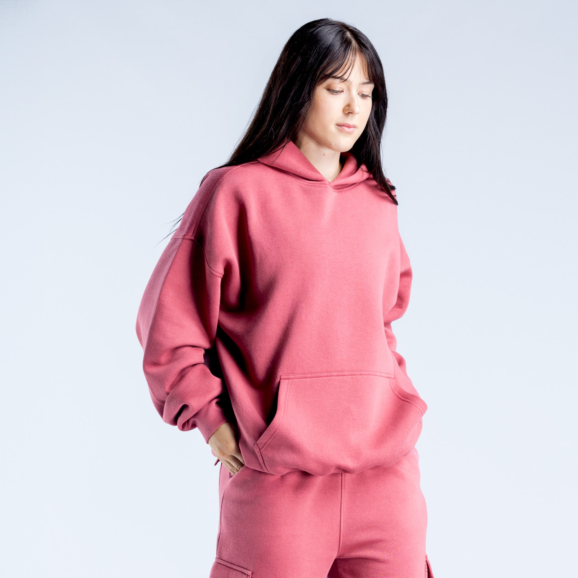DFYNE Lanyi Edit Oversized Hættetrøje Dame Dyb Lyserød | FA8961275