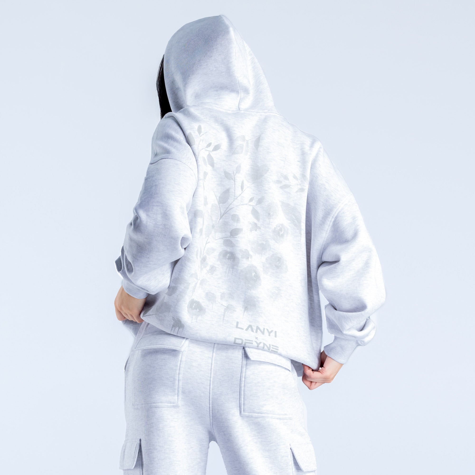 DFYNE Lanyi Edit Oversized Hættetrøje Dame Grå | DN1675920