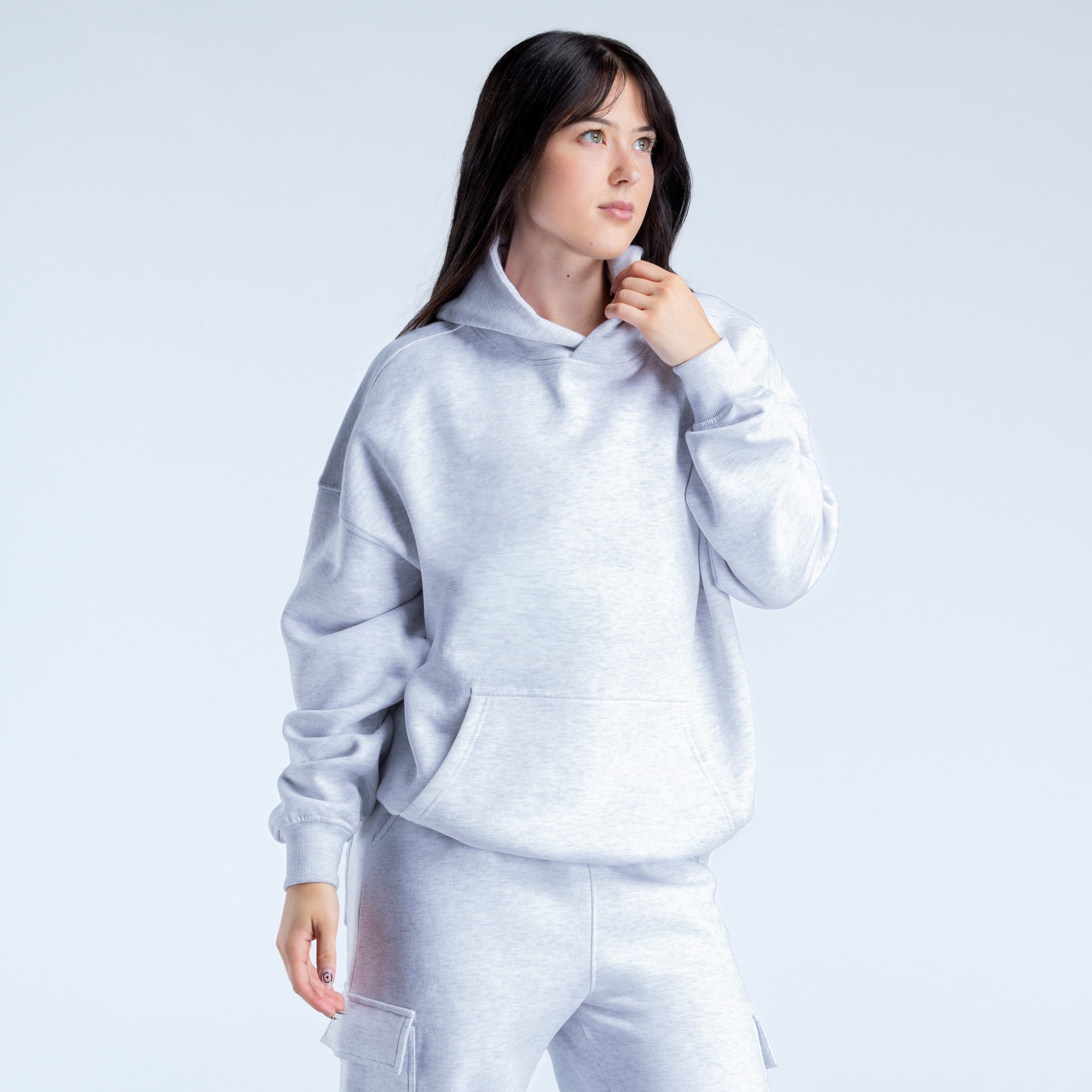 DFYNE Lanyi Edit Oversized Hættetrøje Dame Grå | DN1675920