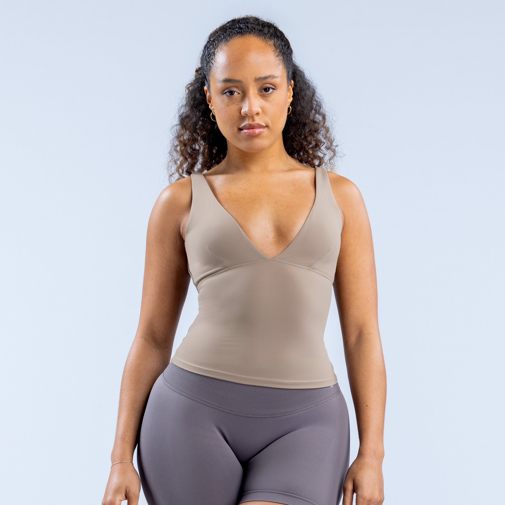 DFYNE Origin Minimal Sports Top Dame Khaki | WJ3407986