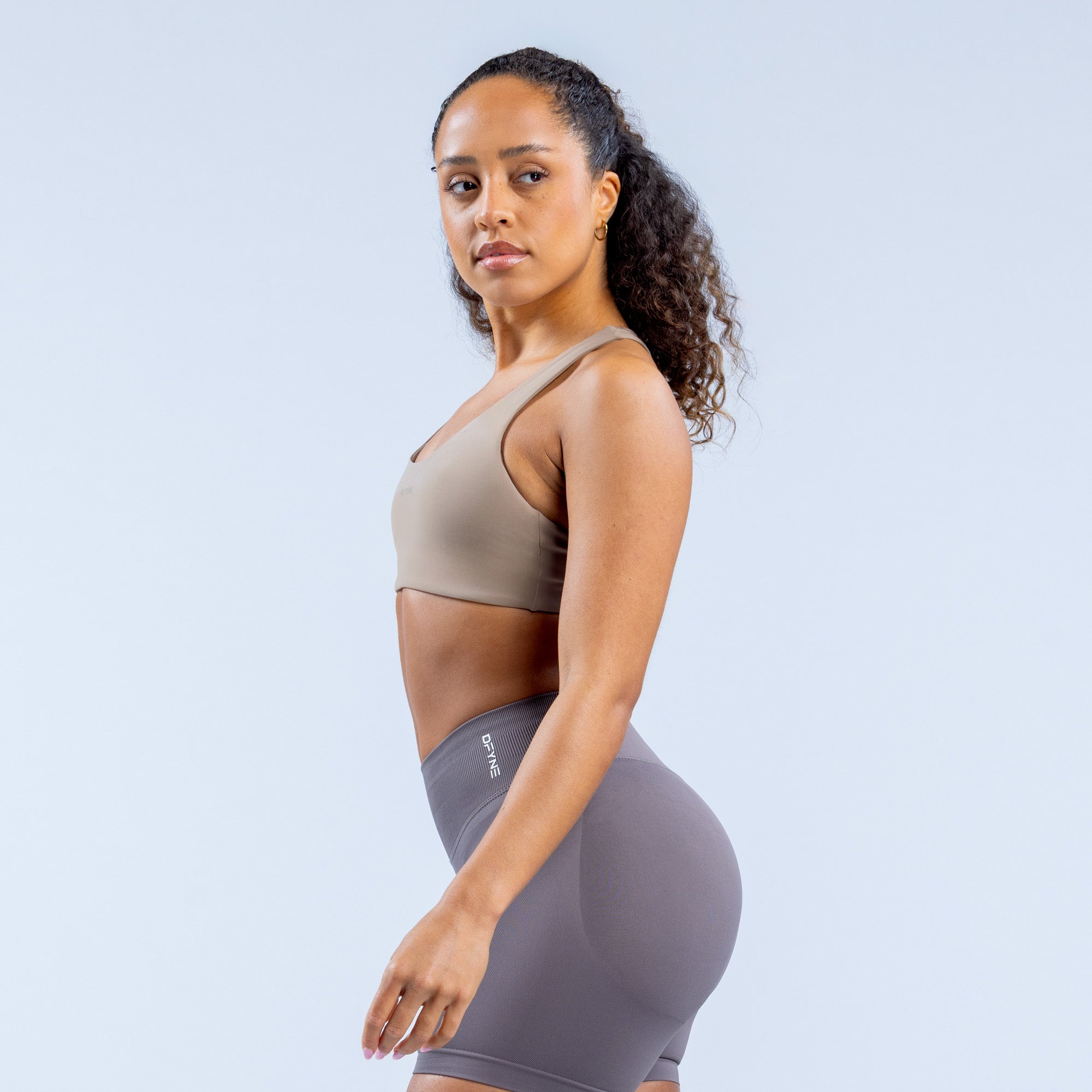 DFYNE Origin Racer Back Sports BH Dame Khaki | AL9564817