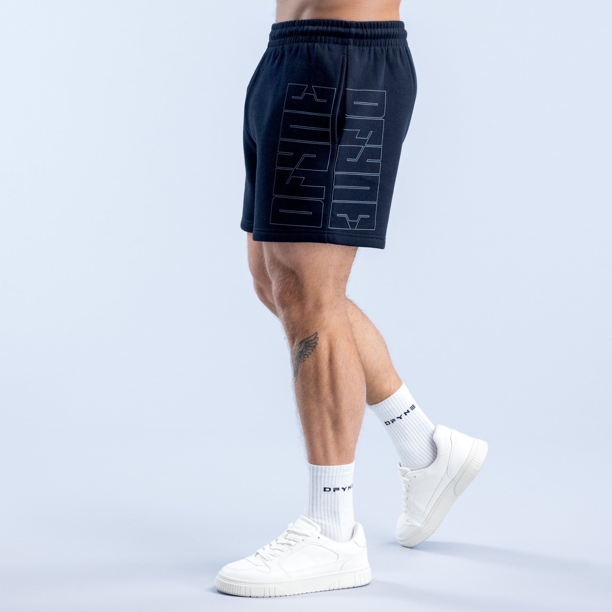 DFYNE Recharge Graphic Shorts Herre Sort | XL7241603