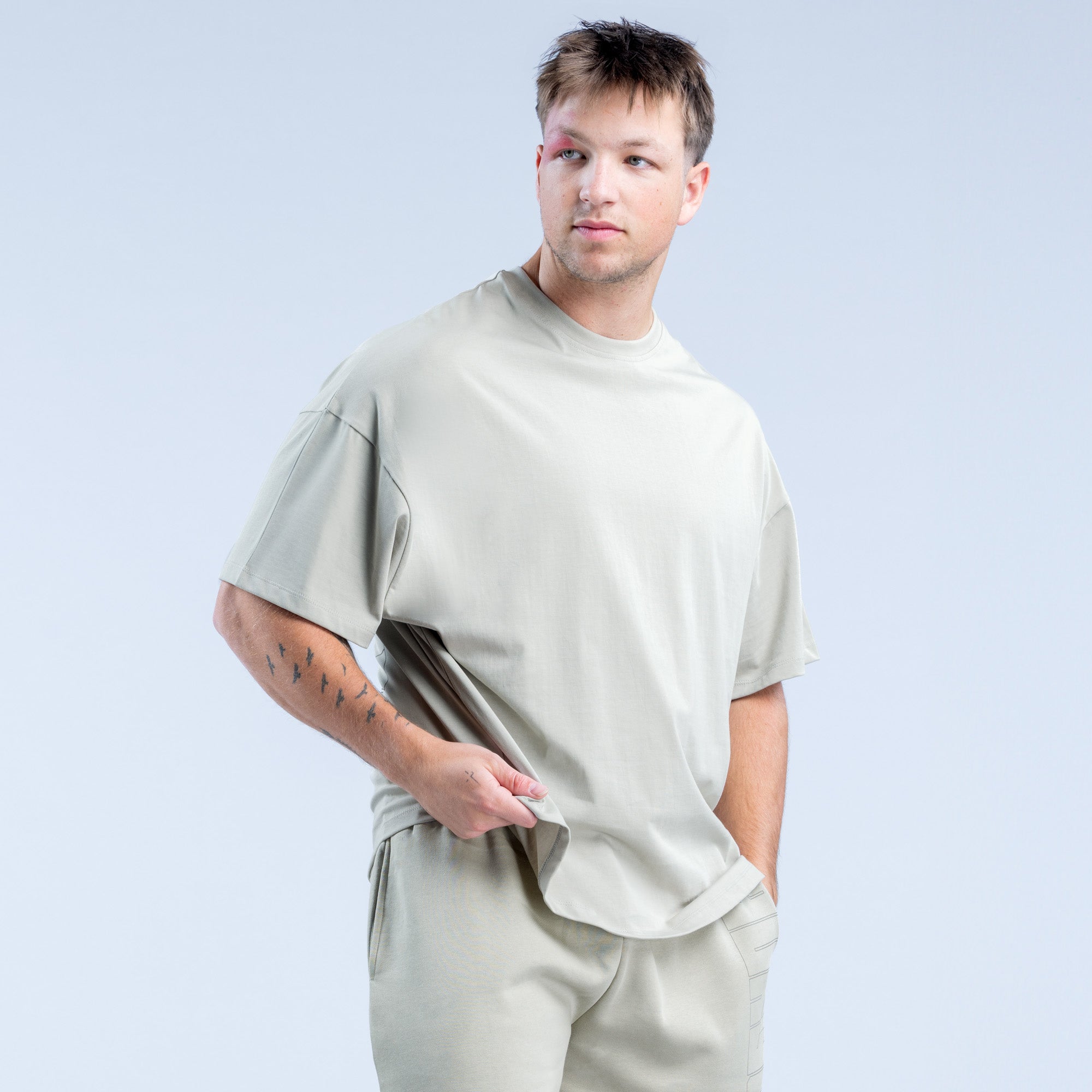 DFYNE Recharge Graphic T-Shirt Herre Grå | SI1869542