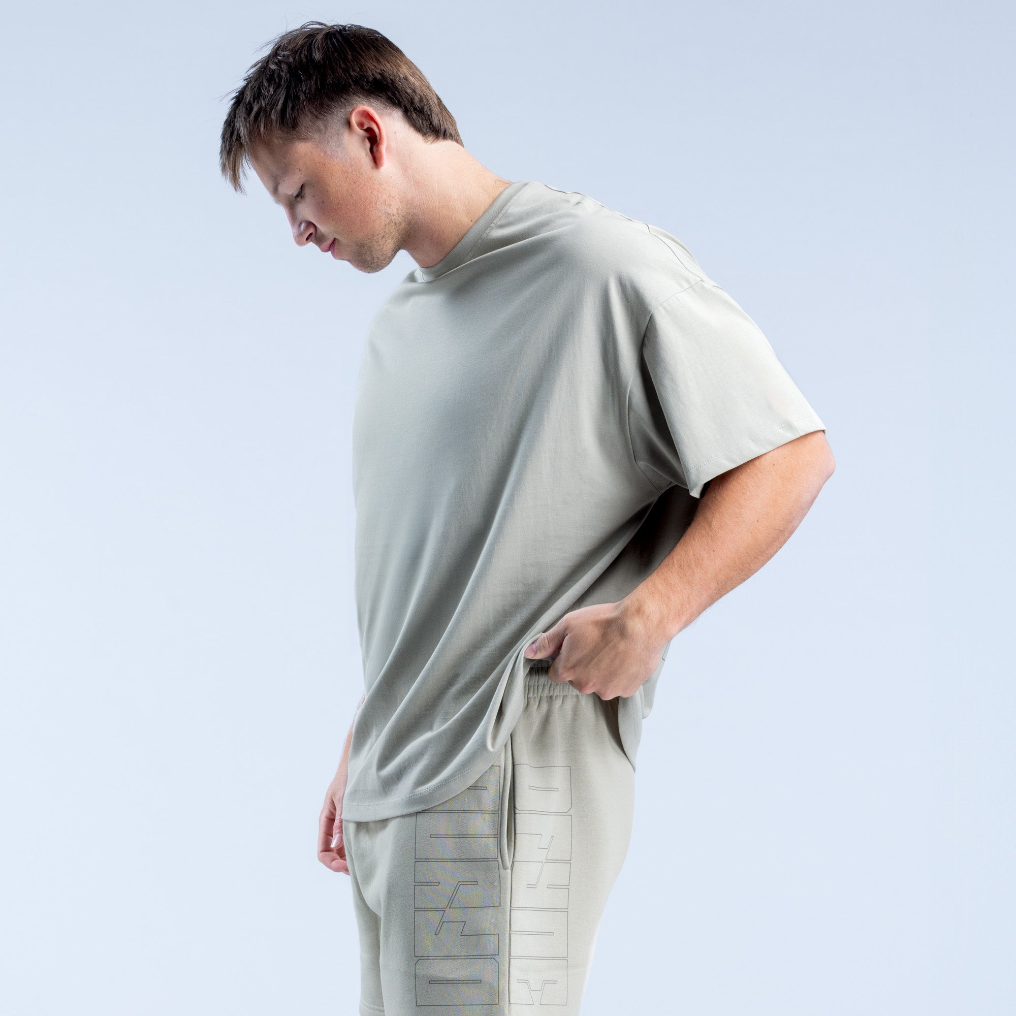 DFYNE Recharge Graphic T-Shirt Herre Grå | SI1869542